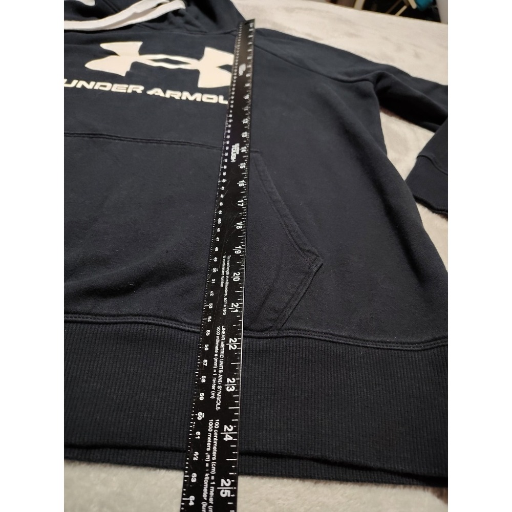 Under Armour Hoodie Sweatshirt Ladies M Black Outdoor Hiking Activity Warmth - Picture 3 of 8